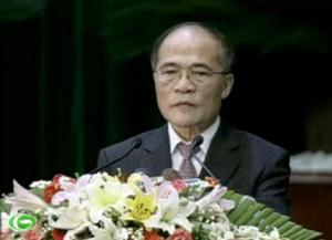 Chủ tịch Quốc hội Nguyễn Sinh Hùng phát biểu khai mạc kỳ họp  